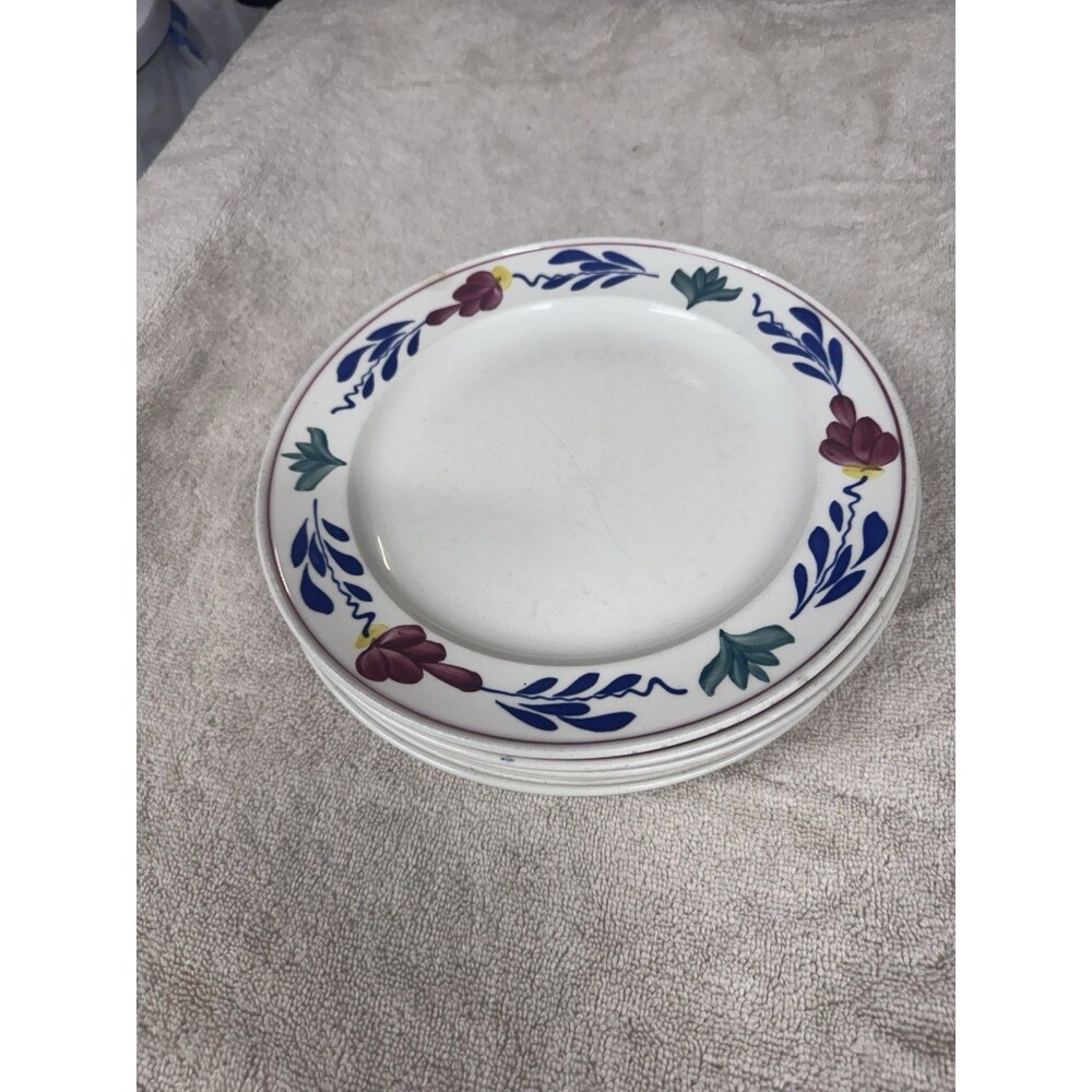 Luncheon Plate Boerenbont by Boch A SET OF 4